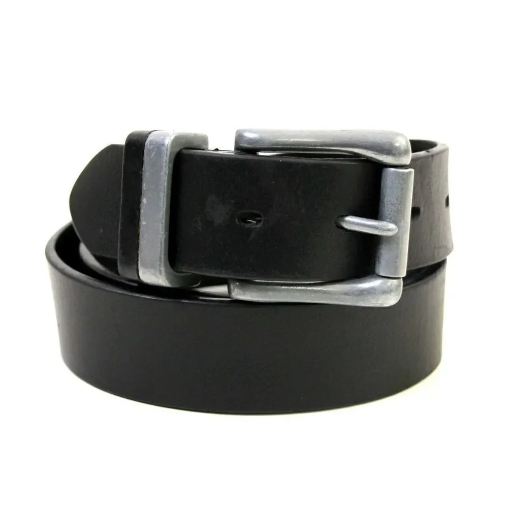 SADDLE BLACK GENUINE LEATHER 1 3/8